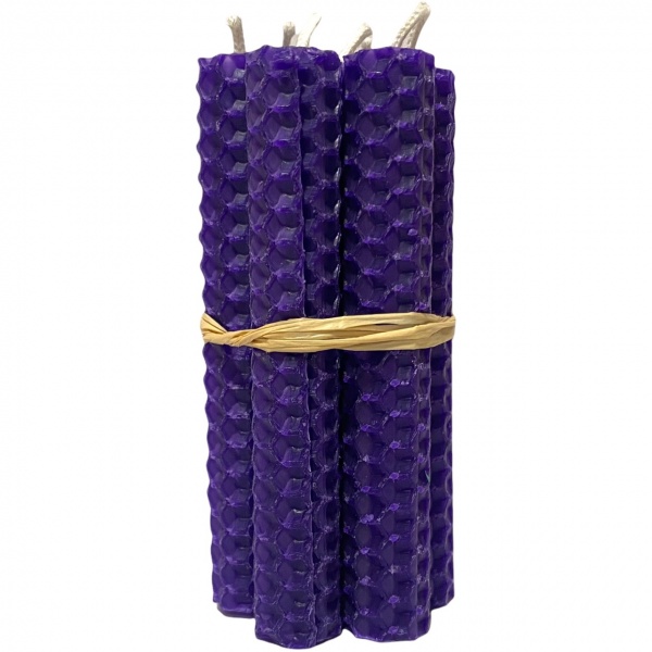 Purple (Vivid) - Beeswax Spell Candles